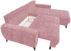 Ecksofa Belluno Schlaffunktion und Bettkasten – Ed Exciting Design, Mikrofaser & Nosagfederung, flexibel montierbar Bild 2