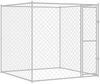vidaXL Hundekäfig Silber 200 x 200 x 200 cm Verzinkter Stahl 42009134 Bild 2