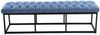 Sitzbank Amun Stoff Schwarz 150 cm, blau Bild 2