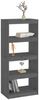 vidaXL Bücherregal/Raumteiler Grau 60x30x135,5 cm Massivholz Kiefer 808170 Bild 4