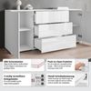 OTTO home Sideboard Kenia, Kommode für das Schlafzimmer/Wohnzimmer (1 St), Modernes Sideboard mit 3 Schubladen und 4 Fächern, Breite 150 cm Bild 3