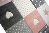 Carpetia Kinderteppich Kinderteppich Spielteppich Mädchen mit Herz Stern rosa creme grau, rechteckig Bild 3