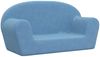 vidaXL Kindersofa 2-Sitzer Blau Weich Plüsch 356990 Bild 2