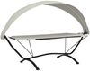 vidaXL Outdoor-Loungebett mit Dach Creme Stahl und Oxford-Stoff 317601 Bild 2