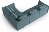 Micadoni Ecksofa Bloom 4-Sitzer Rechts Samt Pastellblau Bild 3