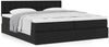 vidaXL Ottoman-Bett mit Matratzen Schwarz 180x200 cm Kunstleder 3311956 Bild 4