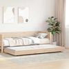vidaXL Bettgestell Braun 80 x 200 cm Massivholz Kiefer 873424 Bild 3
