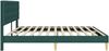vidaXL Bettrahmen mit Kopfteil Dunkelgrün 200 x 200 cm Stoff 42027818 Bild 5