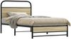 Einzelbettgestell Design für Erwachsene ohne Matratze 100x200 cm Sonoma-Eiche Holzwerkstoff d3832e Bild 2