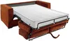 Vente-unique - LORETO Sofa SamtStoff Rot - B 223 cm95 cm x H 90 cm x L 215 cm Bild 3