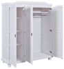 Kleiderschrank Bastian Kiefer Massivholz weiß lackiert im Landhausstil Bild 4