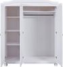 Kleiderschrank Bastian Kiefer Massivholz weiß lackiert im Landhausstil Bild 3