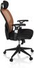 hjh OFFICE High End Bürostuhl VENUS BASE Stoff Orange/Schwarz Bild 4