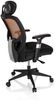 hjh OFFICE High End Bürostuhl VENUS BASE Stoff Orange/Schwarz Bild 5