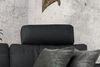 KAWOLA Sofa LOLA Ecksofa XL Leder schwarz mit motorischer Relaxfunktion Recamiere rechts 84 x 178 x 304 cm Bild 5