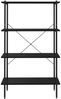 vidaXL Regal mit 4 Böden Schwarz 80x40x130 cm 336343 Bild 3