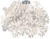 Deckenleuchte, Metall Chrom, Blumen, 70 cm Bild 2