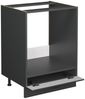 Herdumbauschrank Fame-Line Dunkelgrau 60 cm ohne Arbeitsplatte Vicco Bild 4