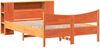 vidaXL Massivholzbett ohne Matratze Wachsbraun 140x200 cm Kiefernholz 3323301 Bild 3