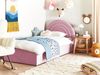 Bett mit Stauraum ANET 90 x 200 cm Samtstoff Rosa Bild 3