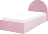 Bett mit Stauraum ANET 90 x 200 cm Samtstoff Rosa Bild 4