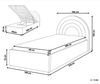 Bett mit Stauraum ANET 90 x 200 cm Samtstoff Rosa Bild 2