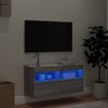 vidaXL TV-Wandschrank mit LED-Leuchten Grau Sonoma 80x30x40 cm 837207 Bild 4