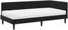 vidaXL Eckbettgestell mit Matratze mit Kopfteil 2 pcs Schwarz Samt 3393983 Bild 4