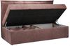 Kinderbett BANCO, Boxspringbetten für Kinderzimmer, Jugendbett, Einzelbett mit Matratze - Dunkelrosa Velvet - Topper T25 Bild 5