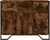vidaXL Sideboard Räuchereiche 97x32,5x74,5 cm Holzwerkstoff 848561 Bild 4