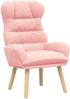 vidaXL Sessel Rosa 69 x 74 x 93 cm Sherpa-Stoff 42001882 Bild 2