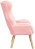 vidaXL Sessel Rosa 69 x 74 x 93 cm Sherpa-Stoff 42001882 Bild 4