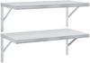 vidaXL Wandregale 2 Stk. 75x40 cm Silbern Edelstahl 3214505 Bild 2