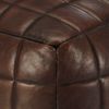 Pouf Dunkelbraun 40 x 40 x 40 cm Echtes Ziegenleder [248136] Bild 3