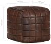 Pouf Dunkelbraun 40 x 40 x 40 cm Echtes Ziegenleder [248136] Bild 4