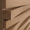 Kommode HWC-M49, Sideboard Schrank Highboard, 3D-Design 3 Schubladen MDF Metall 94x80x45cm ~ natur Bild 4