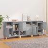 vidaXL Sideboards 3 Stk. Betongrau 60x35x70 cm Holzwerkstoff 3185739 Bild 3