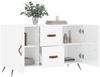vidaXL Sideboard Hochglanz-Weiß 100x36x60 cm Holzwerkstoff 828142 Bild 4