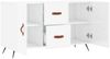 vidaXL Sideboard Hochglanz-Weiß 100x36x60 cm Holzwerkstoff 828142 Bild 5