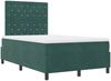 vidaXL Boxspringbett mit Matratze Dunkelgrün 120 x 190 cm Samt 3339755 Bild 5