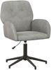vidaXL Drehstuhl 54 x 55 x 90 cm Hellgrau Samt (V) 42034344 Bild 2