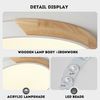 style home Deckenleuchte LED Deckenlampe dimmbar mit Fernbedienung, 36W-Ø40cm, LED fest integriert, Warmweiß bis Kaltweiß 3000K-6000K, Ø40x4cm, rund Leuchte für Wohnzimmer Schlafzimmer Küche Büro, Holz Bild 4