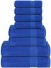 vidaXL 8-tlg. Handtuch-Set FROGN Blau 360 g/m² 137063 Bild 1