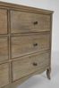 Kommode Tillamo aus Mangoholz, klassisch barockes Design, natur, 125 cm, mit 6 Schubladen Bild 4