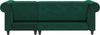 Dorel Home Ecksofa Felix, L-Form, 241 cm (Liegefl. 108x195 cm), Recamiere tauschbar, verstellb. Rückenlehne, Bett-Funktion, Velours, Kunstleder, Vintage Bild 3