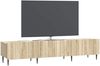 vidaXL TV-Schränk Sonoma-Eiche 147 x 34,5 x 32 cm Holzwerkstoff 894477 Bild 2