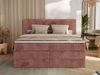 Boxspringbett, Doppelbett mit zwei Bettkästen und Multipocket-Matratze, Cord Bett - TILIANO KING - 160 x 200 cm - Rosa Cord - H3 Bild 3