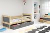 BMS Kinderbett Rico Kiefer Graphit mit Bettkasten und 2 Matratzen Bild 4
