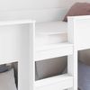 vidaXL Etagenbett für Kinder Weiß 75 x 190 cm Holzwerkstoff 3410387 Bild 3
