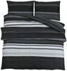 vidaXL Bettwäsche-Set, Baumwolle schwarz / weiß, 240x220 cm Bild 2